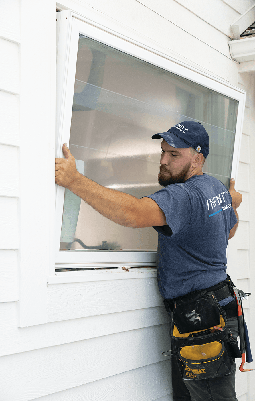 Replacement window installation - Infinity by Marvin